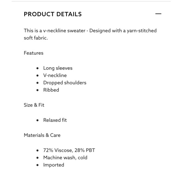 Dynamite v Neck Sweater - Picture 6 of 6